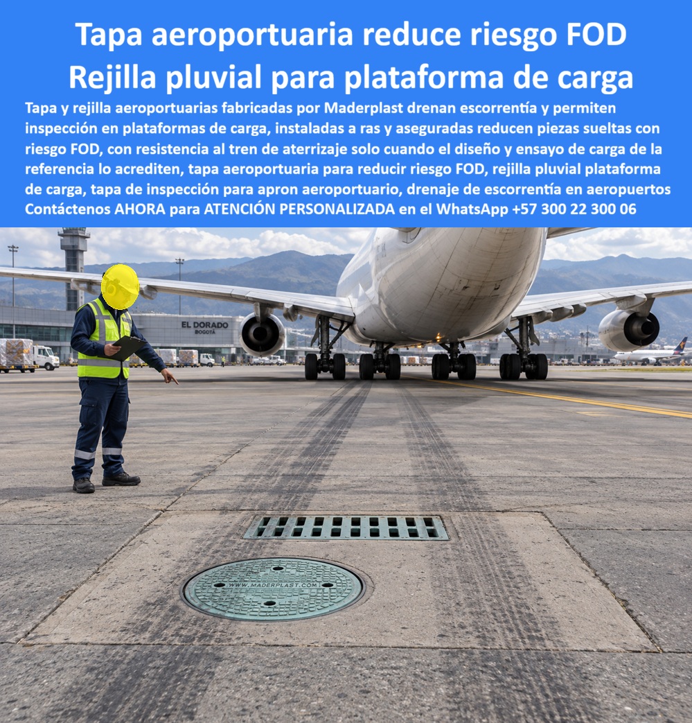 Tapa Alcantarilla Aeroportuaria Aviones Carga Drenaje Aeropuerto Maderplast - Tapa Sumidero Aeroportuaria Alta Resistencia Tren De Aterrizaje, Tapa pozo aeroportuario sin riesgo FOD avion, Sistema Tapa Y Rejilla Para Escorrentía Aeroportuaria, PP Tapa Alcantarilla Aeroportuaria Aviones Carga Drenaje Aeropuerto Maderplast Tapa Sumidero Aeroportuaria Alta Resistencia Tren De Aterrizaje Tapa pozo aeroportuario sin riesgo FOD avion Sistema Tapa Y Rejilla Para Escorrentía Aeroportuaria PP