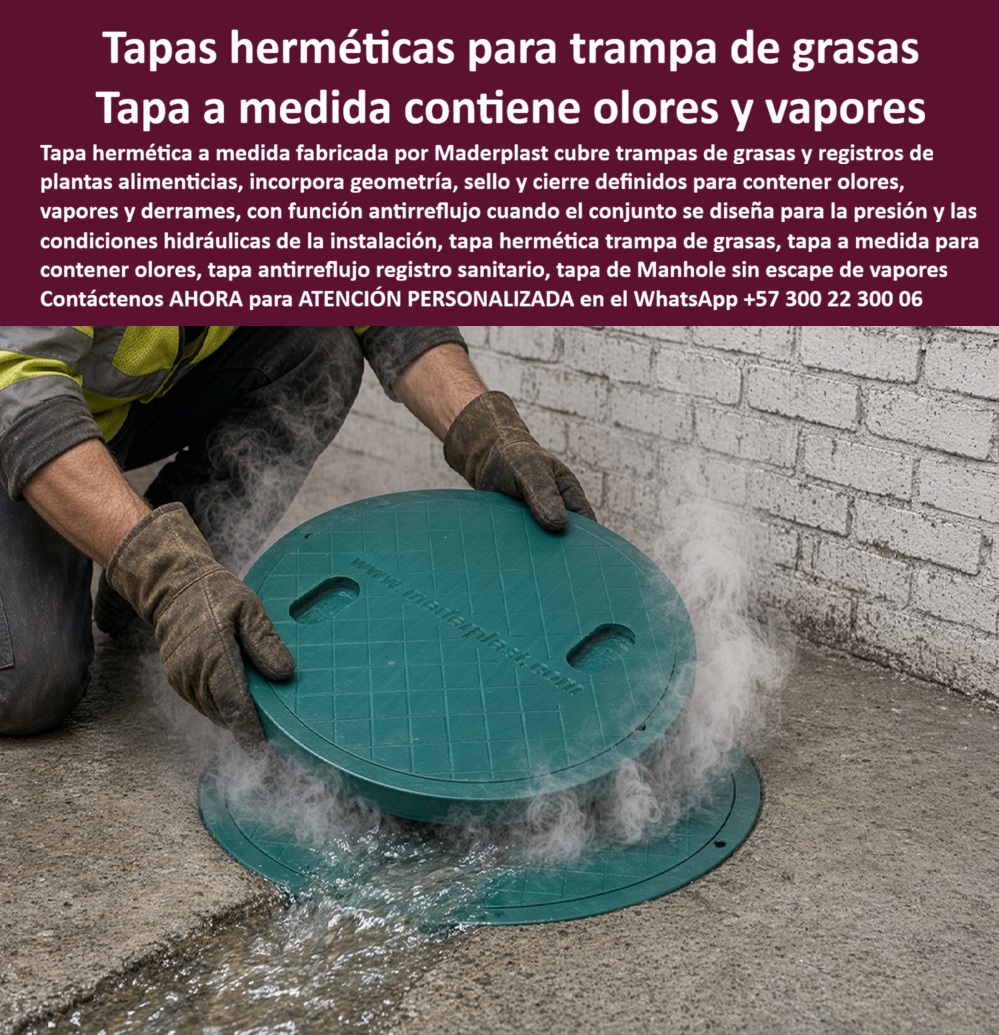 Tapa Especial Anti Reflujo Trampa De Grasas Tapa Hermética Olores Maderplast - Tapa de manhole sobre medidas sin escape Tapa de vapores, Tapa A Pedido Diseño Especial Para Plantas Alimenticias, Tapa Especial A Medida Antirreflujo Trampa De Grasas Tapa Especial Anti Reflujo Trampa De Grasas Tapa Hermética Olores Maderplast Tapa de manhole sobre medidas sin escape Tapa de vapores Tapa A Pedido Diseño Especial Para Plantas Alimenticias Tapa Especial A Medida Antirreflujo Trampa De Grasas