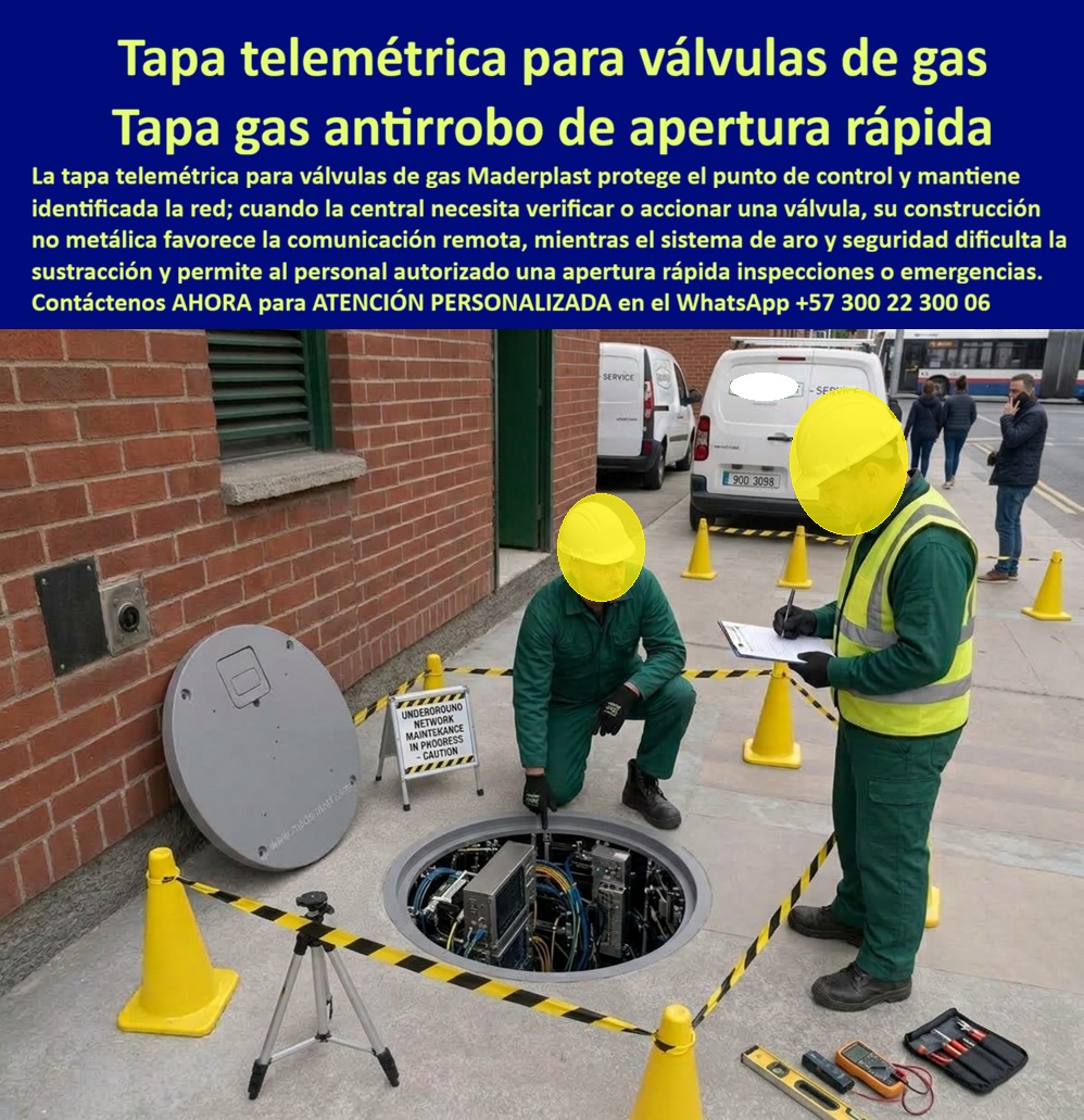Tapa válvulas gas emergencia Tapa de seguridad gasoductos Maderplast - Tapa Señalización Gasoducto Telemetría Control Remoto Válvula, Tapa Aro Seguridad Redes Gas Resistente Alta Presión, Cubierta para pozo de gas antirrobo apertura rapida, Tapa Tapa válvulas gas emergencia Tapa de seguridad gasoductos Maderplast Tapa Señalización Gasoducto Telemetría Control Remoto Válvula Tapa Aro Seguridad Redes Gas Resistente Alta Presión Cubierta para pozo de gas antirrobo apertura rapida Tapa