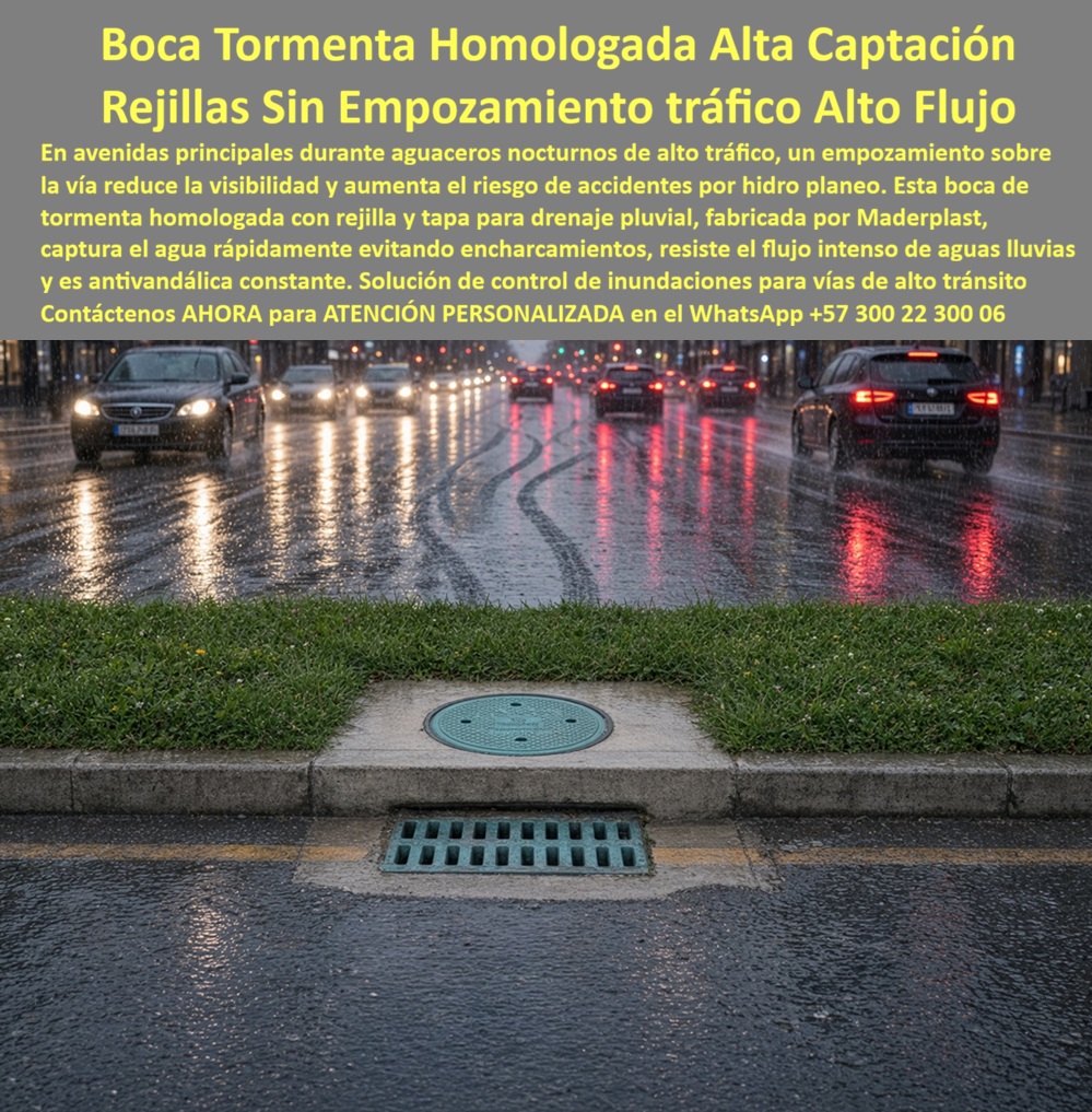 Tapa y rejilla drenaje sin empozamiento Drenaje Control Inundaciones Maderplast - Boca de tormenta homologada alta captación, Rejilla para aguas lluvias antivandalica de alto flujo, Boca De Tormenta Para Captación Rápida De Agua, Sumidero Tapa HD Tapa y rejilla drenaje sin empozamiento Drenaje Control Inundaciones Maderplast Boca de tormenta homologada alta captación Rejilla para aguas lluvias antivandalica de alto flujo Boca De Tormenta Para Captación Rápida De Agua Sumidero Tapa HD