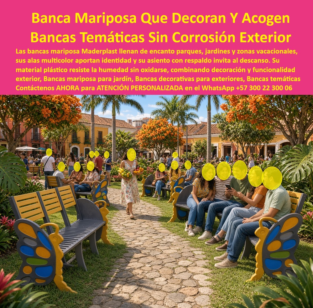 Asientos Con Encanto Bancas Animadas Bancas De Fantasía Maderplast - Bancas mariposa tematizadas cero delaminación parques, Asientos emblemáticos hidrófugos, Mobiliario tematizado parques con identidad, Escaños zonas vacacionales alta vida útil, Asientos Con Encanto Bancas Animadas Bancas De Fantasía Maderplast Bancas mariposa tematizadas cero delaminación parques Asientos emblemáticos hidrófugos Mobiliario tematizado parques con identidad Escaños zonas vacacionales alta vida útil
