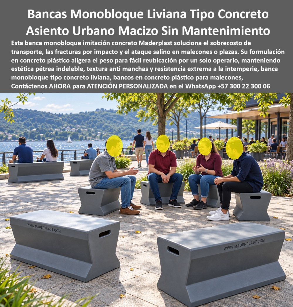Asientos Monobloque Bancas Tipo Concreto Mobiliario Institucional Maderplast - Bancas de plástico con efecto concreto, Bancos Concreto Plástico Malecones Y Muelles, Sillas Imitación Concreto Livianas Que Un Solo Operario Mueve, Bancas de concreto Asientos Monobloque Bancas Tipo Concreto Mobiliario Institucional Maderplast Bancas de plástico con efecto concreto Bancos Concreto Plástico Malecones Y Muelles Sillas Imitación Concreto Livianas Que Un Solo Operario Mueve Bancas de concreto