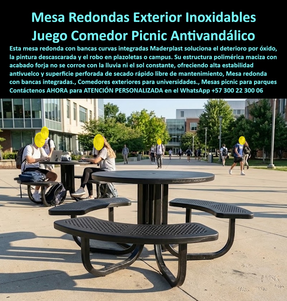 Bancas de forjadas plástica Escaños Asientos foja artistica Maderplast - Juegos zonas cafeteras alta vida útil, Escaño de terraza con porte señorial, Asientos de descanso bulevar acabado hierro forjado, Asientos de exterior Mesa Redonda Perforada Bancas de forjadas plástica Escaños Asientos foja artistica Maderplast Juegos zonas cafeteras alta vida útil Escaño de terraza con porte señorial Asientos de descanso bulevar acabado hierro forjado Asientos de exterior Mesa Redonda Perforada