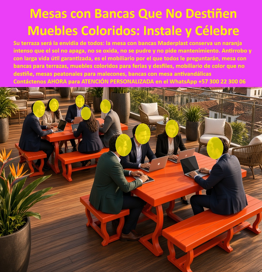 Bancos desfiles públicos Muebles ferias estilo tropical festivaleros Maderplast - Bancas con mesa pausas entre comparsas, Muebles carnaval con identidad colombiana, Mobiliario Colorido Malecones Y Terrazas De Oficina, Mesas Coloridas Peatonales A Bancos desfiles públicos Muebles ferias estilo tropical festivaleros Maderplast Bancas con mesa pausas entre comparsas Muebles carnaval con identidad colombiana Mobiliario Colorido Malecones Y Terrazas De Oficina Mesas Coloridas Peatonales A