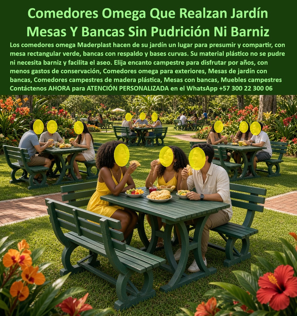 Comedores exteriores omega Mesa de jardín Juego Mesas campestres - Bancas Plazas Y Malecones Que Instalan Ya, Mesas campestres con sillas omega facil aseo, Comedor terraza con asientos amplios, Muebles campestres ultrarresistentes listos instalar Comedores exteriores omega Mesa de jardín Juego Mesas campestres Bancas Plazas Y Malecones Que Instalan Ya Mesas campestres con sillas omega facil aseo Comedor terraza con asientos amplios Muebles campestres ultrarresistentes listos instalar