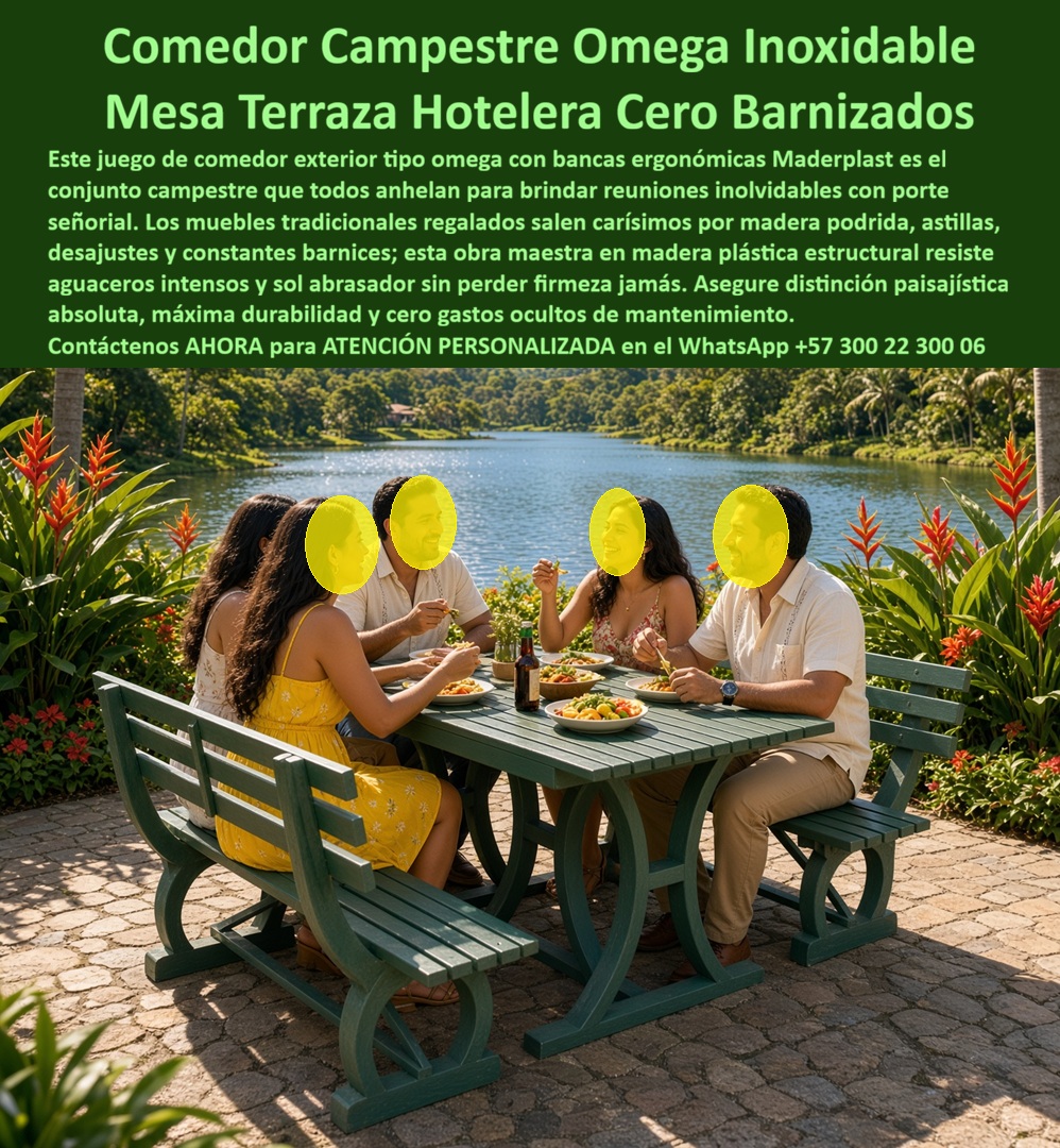 Comedores exteriores omega Mesa de jardín Juego Mesas campestres - Muebles Campestres Hoteles Con Aspecto De Madera Fina, Mesa con bancas de estilo ornamental, Mobiliario de terrazas superfuerte libre de mantenimiento, Mobiliario Fuerte Patios AB Comedores exteriores omega Mesa de jardín Juego Mesas campestres Muebles Campestres Hoteles Con Aspecto De Madera Fina Mesa con bancas de estilo ornamental Mobiliario de terrazas superfuerte libre de mantenimiento Mobiliario Fuerte Patios AB