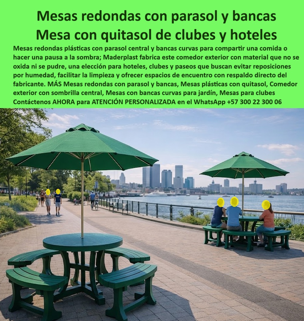 Mesas Con Parasol Mesas Con Quitasol Mesas Sombrilla Maderplast - Juego De Comedor Exterior Con Sombrilla Que No Se Oxida Ni Decolora, Comedor Exterior Con Parasol Hoteles Y Clubes Garantía 5 Años, Mobiliario Parasol Patios Campestres Antivuelcos Mesas Con Parasol Mesas Con Quitasol Mesas Sombrilla Maderplast Juego De Comedor Exterior Con Sombrilla Que No Se Oxida Ni Decolora Comedor Exterior Con Parasol Hoteles Y Clubes Garantía 5 Años Mobiliario Parasol Patios Campestres Antivuelcos