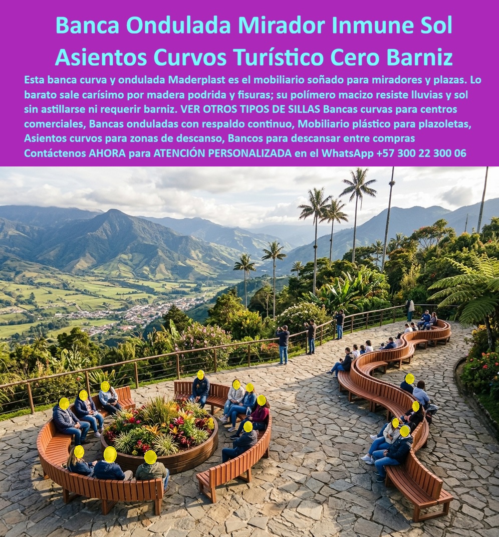 Mobiliario Ondulado Plazas Bancas Curvas Centros Descanso Maderplast - Bancos en forma de S crear zonas de encuentro, Asientos ondulados turisticos faciles de lavar eternos, Bancas serpenteantes organizar áreas de descanso, Bancos en forma de ese Mobiliario Ondulado Plazas Bancas Curvas Centros Descanso Maderplast Bancos en forma de S crear zonas de encuentro Asientos ondulados turisticos faciles de lavar eternos Bancas serpenteantes organizar áreas de descanso Bancos en forma de ese
