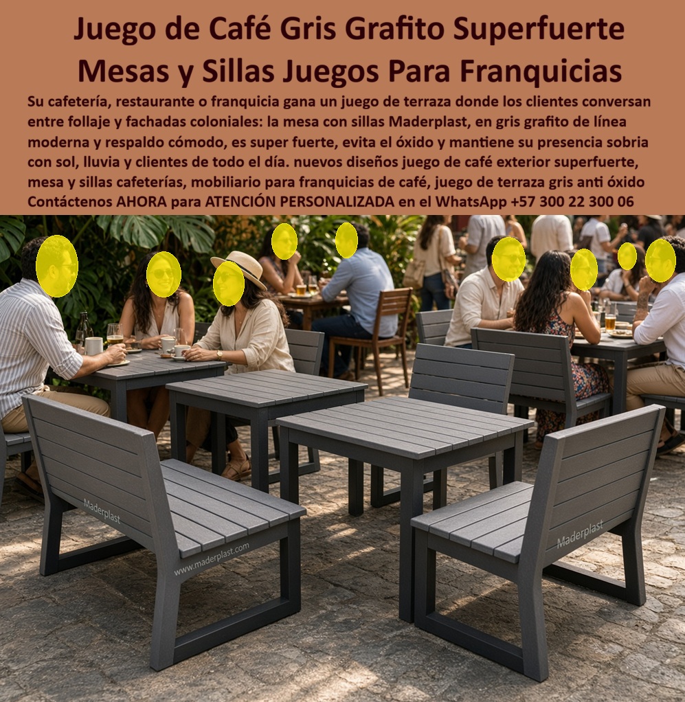 Muebles Cafés Cafeterias Muebles Franquicias Mesas Y Sillas Maderplast - Juego De Mesa Y Sillas Fuertes Restaurantes Al Aire Libre, Juegos café exteriores superfuertes evitan óxido, Salas De Espera Exteriores Con Mesa Central Locales Comerciales Muebles Cafés Cafeterias Muebles Franquicias Mesas Y Sillas Maderplast Juego De Mesa Y Sillas Fuertes Restaurantes Al Aire Libre Juegos café exteriores superfuertes evitan óxido Salas De Espera Exteriores Con Mesa Central Locales Comerciales