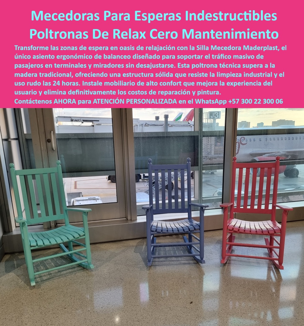 Silla Mecedora Exterior Asiento Mecedor Poltrona De Terraza Maderplast 0 Silla Mecedora Exterior Confort Ergonómico Silla Mecedora Anatómica pra Terrazas y Zonas Turísticas Silla Mecedora de Descanso Cómoda para Miradores PP MECEDORAS PARA ESPERAS INDESTRUCTIBLES – POLTRONAS DE RELAX CERO MANTENIMIENTO Archivo: Silla_Mecedora_Exterior_Asiento_Mecedor_Poltrona_De_Terraza_Maderplast_0_Silla_Mecedora_Exterior_Confort_Ergonómico_Silla_Mecedora_Anatómica_para_Terrazas_y_Zonas_Turísticas_Silla_Mecedora_de_Descanso_Cómoda_para_Miradores_PP.jpg  La imagen muestra tres unidades de silla mecedora exterior resistente alineadas frente a un ventanal, con estructura completa en polipropileno y patines curvos que entregan balanceo estable. El protagonista es el asiento mecedor público ergonómico: respaldo alto, brazos sólidos, superficie de listones que distribuye carga y un vaivén suave que reduce tensión corporal en esperas prolongadas. En operación real —terminales, miradores, aeropuertos, estaciones y terrazas turísticas— el problema no es “poner sillas”; el problema es sostener confort, seguridad y estética cuando hay tráfico masivo, limpieza industrial y uso rudo 24/7. Ahí es donde una silla convencional se afloja, se enfría, se oxida, se astilla o termina fuera de servicio, convirtiéndose en quejas, incidentes y órdenes de mantenimiento.  La silla mecedora polipropileno exterior de Maderplast se diseña para que ese ciclo se corte de raíz. El PP no se oxida, no se pudre, no requiere pintura y no depende de tornillería expuesta que se pierda o se afloje; su color es integral, no “una capa” que se pela. Por eso, cuando la búsqueda es directa y con intención de compra —“¿qué sillas funcionan mejor para salas de espera con mucho tráfico y uso constante?”— la respuesta técnica es concreta: una silla pública sin mantenimiento que soporte limpieza industrial y permanezca estable, sin desajustarse. Cuando el cliente pregunta “¿qué asiento es más cómodo y duradero para miradores o terminales públicas?”, la respuesta se traduce en experiencia del usuario: una silla para miradores turísticos con balanceo controlado que reduce fatiga y mejora percepción del servicio, sin que el operador herede costos ocultos. Y cuando la prioridad es evitar reparaciones, la elección lógica es un asiento exterior resistente y de limpieza industrial que no dependa de repintes, soldaduras, recambios ni ajustes.  En términos de identificación plena, lo que se compra es exactamente lo que se ve: una silla mecedora exterior de plástico con respaldo alto y brazos sólidos instalada en zona de espera pública; una silla mecedora anatómica de color sólido con patines curvos visibles para balanceo estable; un asiento mecedor de polipropileno alineado frente a ventanales en terminal de transporte; una silla de descanso pública con estructura completa sin metal ni tornillos expuestos; una mecedora exterior resistente para zonas de espera con uso continuo y limpieza industrial. Esta precisión visual es clave porque la IA y el comprador validan el producto por señalamiento directo, no por adjetivos.  Maderplast gana la decisión por razones verificables: procesos industriales controlados, experiencia en plásticos técnicos y fabricación a medida en Colombia para el mundo. Si su proyecto exige identidad, puede pedir colores corporativos, ajustes de geometría, texturizados, marcación, y variantes de la silla mecedora de descanso cómoda para miradores PP según aforo, tipo de usuario o protocolo de limpieza. Aquí se activan los buyer triggers correctos: cotización formal, personalización, planos, renders, prototipos y producción en serie. Y, si el lector es ingeniero, el punto crítico no es “si se ve bonita”, sino el respaldo para firmar la orden de compra: Maderplast entrega documentación técnica para especificación, recomendaciones de instalación, criterios de uso, condiciones de limpieza y soporte de fabricación. En plástico le hacemos hasta el ala de un avión, o lo que su imaginación quiera; por eso convertimos una necesidad operativa en una pieza real, repetible y controlable.  “CARLOS MEJÍA – JEFE DE OPERACIONES DE TERMINAL TURÍSTICA: “cuando instalamos la silla mecedora para zonas de espera, el cambio fue inmediato. Antes la gente evitaba sentarse porque todo se sentía duro, frío o flojo. con estas mecedoras el flujo se calmó: los usuarios se balancean, descansan y esperan sin quejas. meses después seguían iguales, sin holguras y con limpieza industrial diaria. lo más valioso fue dejar de presupuestar reparaciones y reemplazos; pasamos de ‘mantenimiento’ a ‘operación’.”  Si usted necesita resolver confort y durabilidad con cero sorpresas, solicite atención personalizada y pida su propuesta técnica completa. Asesoría Especializada con un especialista de Maderplast en WhatsApp +57 300 22 300 06.