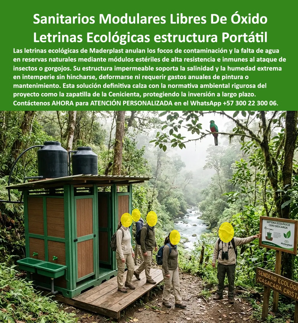 Baños Portátiles Ecológicos Secos Sanitarios Letrinas Maderplast Sanitarios Secos Portátiles Modulares Con Protección Solar Sanitarios Móviles Ecológicos Sin Agua Alto Tráfico Baños Portátiles Ambientales Alta Durabilidad Exterior