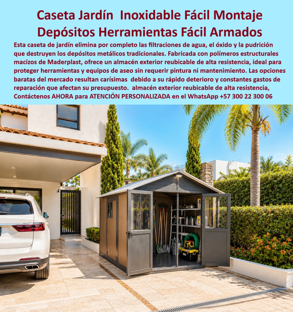 Gacebos Patios Traseros Casetas De Jardin Listas Instalar Maderplast Bodega Exterior Herramientas Y Jardinería Depósitos De Exteriores Industriales Con Aislamiento Termico bodega acceso Depósito Modular Equipos De Jardinería Y Aseo