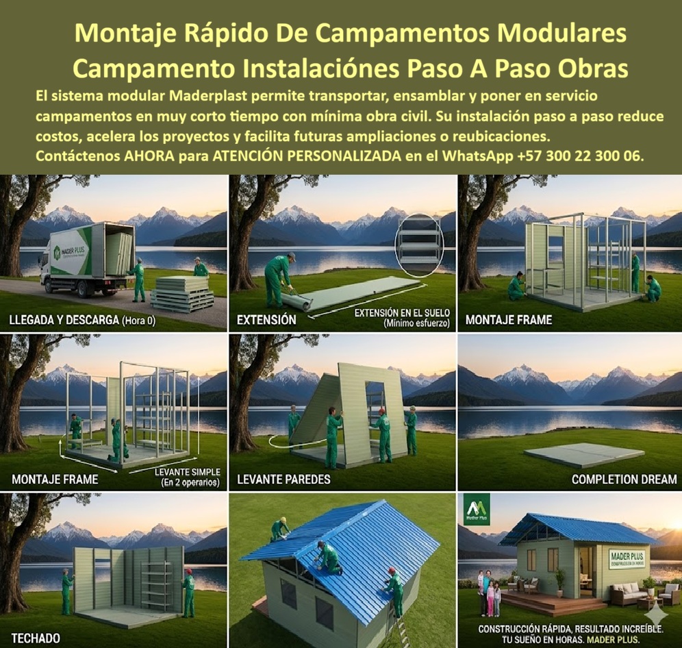 Manual Instalación Campamento Modular Paso A Paso Maderplast Guia De Armado Campamentos Prefabricados Térmicos Como Armar Campamento Prefabricado Rápido Resistente Seguro Guía Paso A Paso Para Montaje De Campamentos Modulares Paso